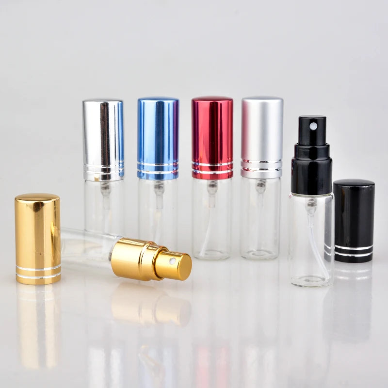 100PCS 5ml Portable Empty Cosmetic Spray Bottles Travel Perfume Containers