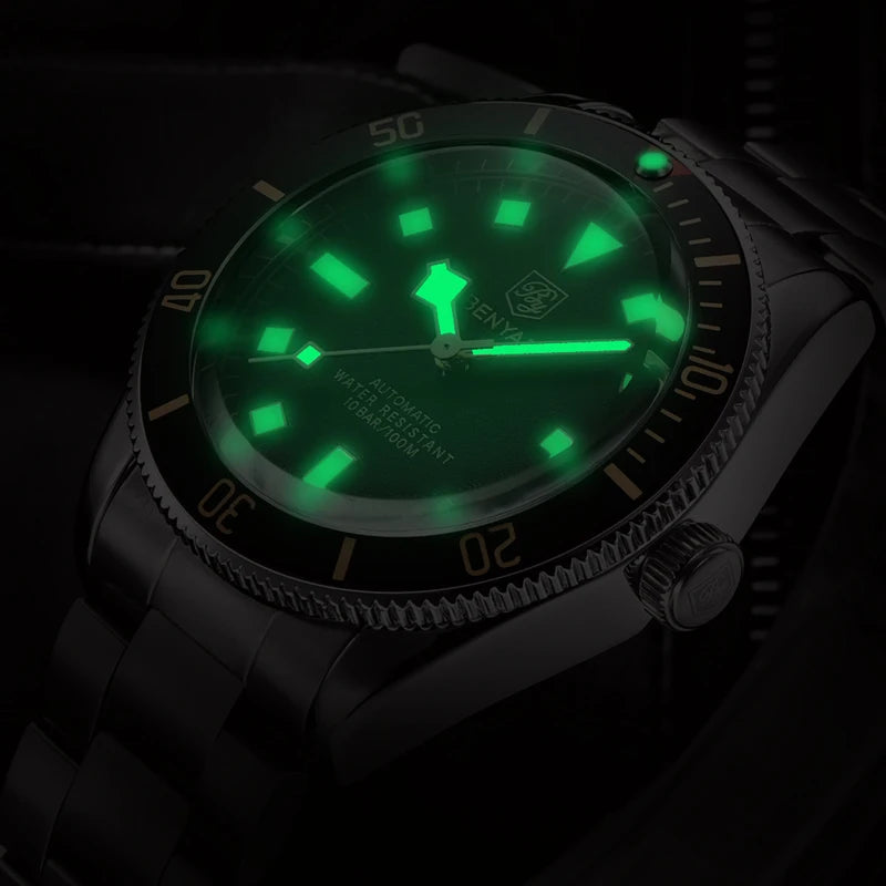 Men's Mechanical Automatic Sport Watch 50M Waterproof Stainless Steel Luminous