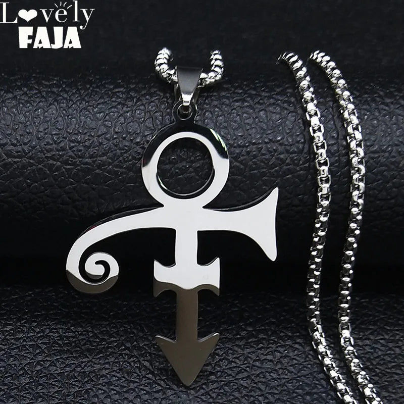 Minimalist Memorial Love Logo Necklace for Women - Stainless Steel Jewelry
