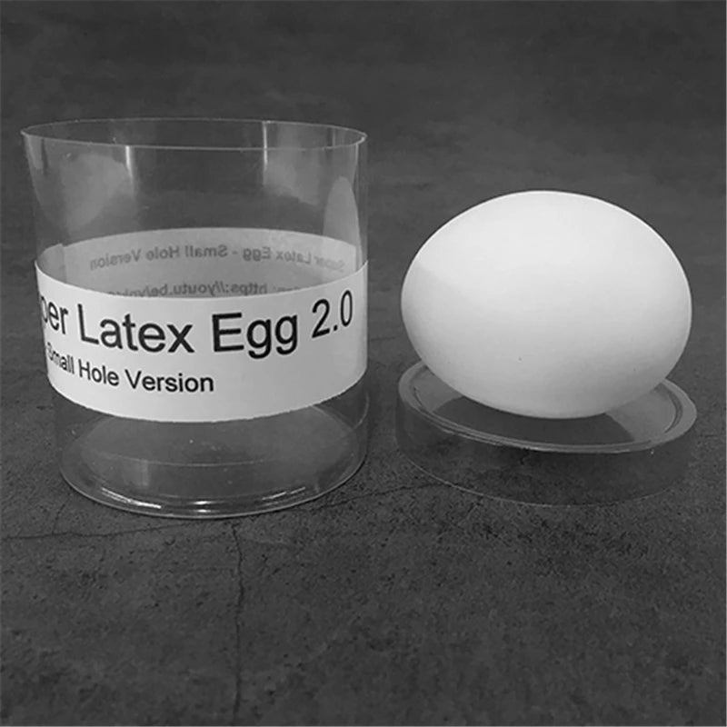 Latex Egg Gimmick for Magic Tricks - Small Hole Stage Illusions Accessory