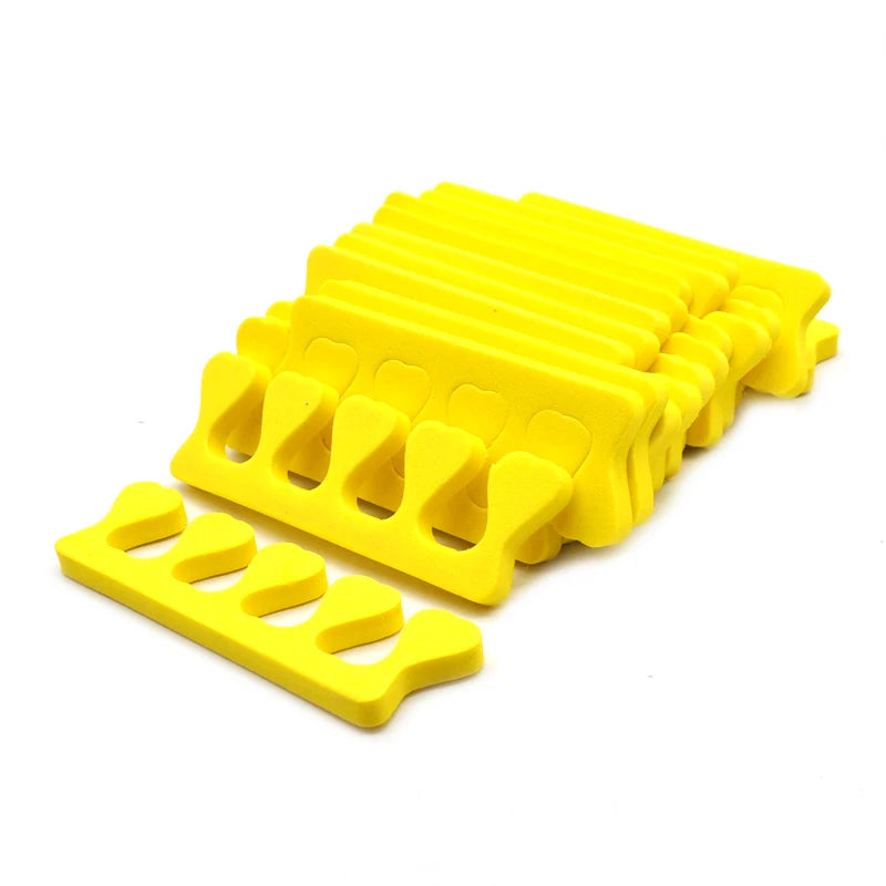 100 Pcs Nail Art Toe Separators Foot Divider Sponge Soft Gel Pedicure Tools