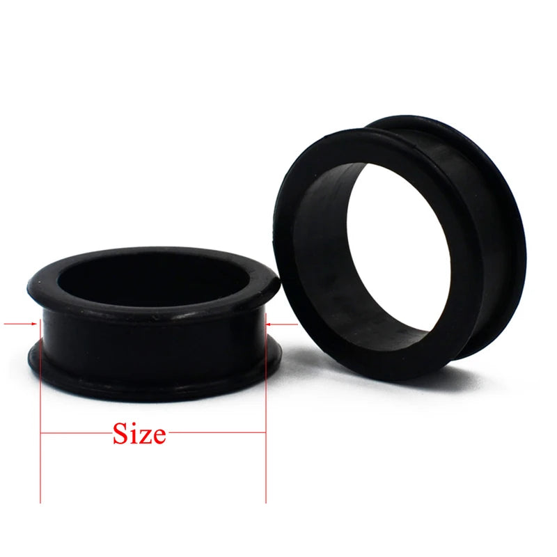 Big Size Silicone Ear Tunnel Plugs 3mm-76mm Double Flared Flesh Stretchers