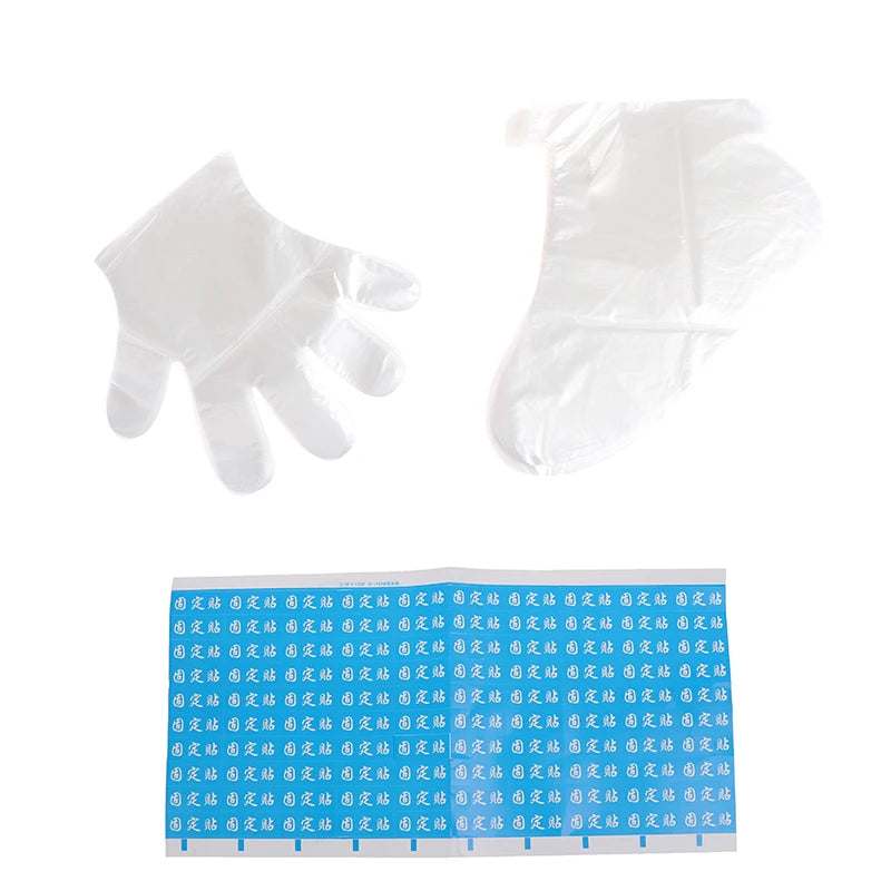 200PCS Disposable Paraffin Wax Hand and Foot Liners Spa Care Bags
