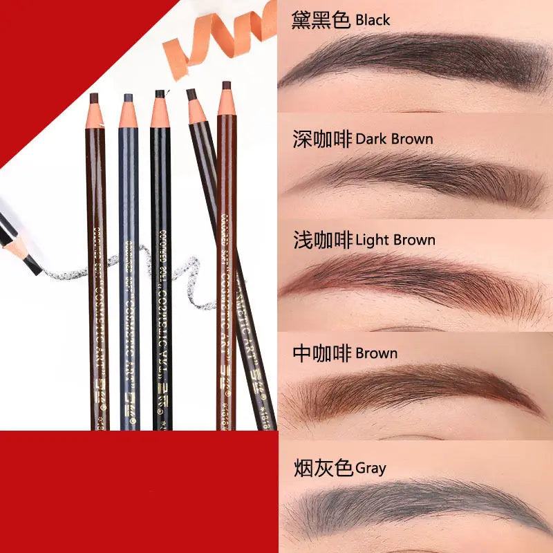 Microblading Eyebrow Pencil Set - Waterproof 12 Color Cosmetic Art Supplies