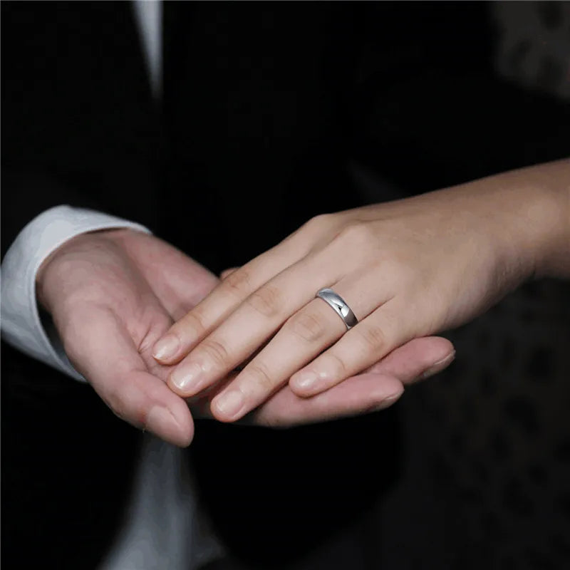 Men Women Tungsten Carbide Wedding Ring 2mm 4mm 6mm 8mm Simple Polished Band