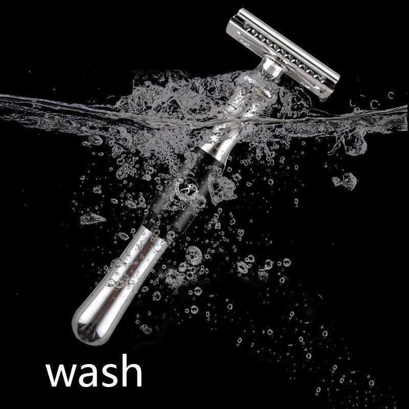 High Quality Safety Razor for Men Metal Handle Replaceable Blade Shaving Tool