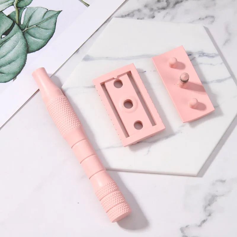 Pink Lady Safety Razor for Women & Men, Zinc Alloy Handle, Classic Shaving Tool