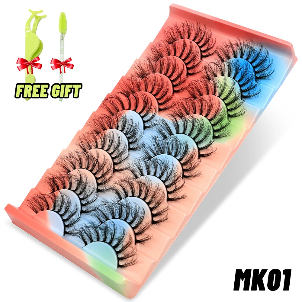 Reusable 3D Mink Lashes - Fluffy, Wispy, Natural Long Eye Makeup