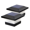 Outdoor Solar Fence Lights 2 Pack IP65 Garden Wall Pathway Lamps