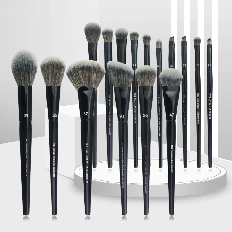 Makeup Brush Set for Face and Eye Contouring - Ultra Soft Tapered Blender, Highlight, Brow & Eye Shadow Tools
