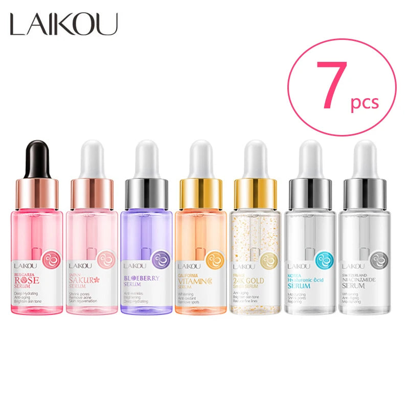 Face Serum with Gold Snail Sakura Hyaluronic Vitamin C & Rose - 90ml