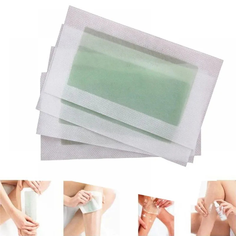 10pcs Hair Removal Wax Strips Roll for Face Body Legs - Gentle & Safe