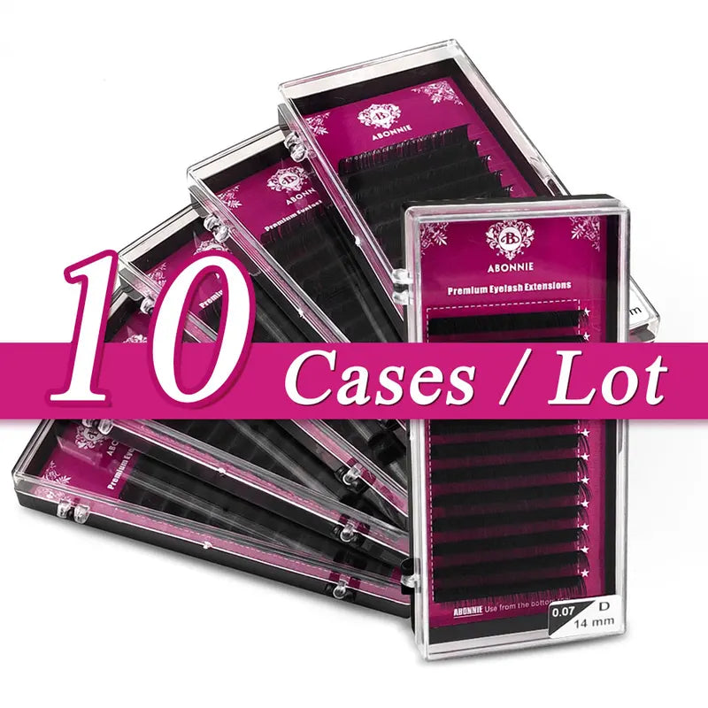 Eyelash Extension Trays 10 Pcs Wholesale Mink Volume False Eyelashes Kit