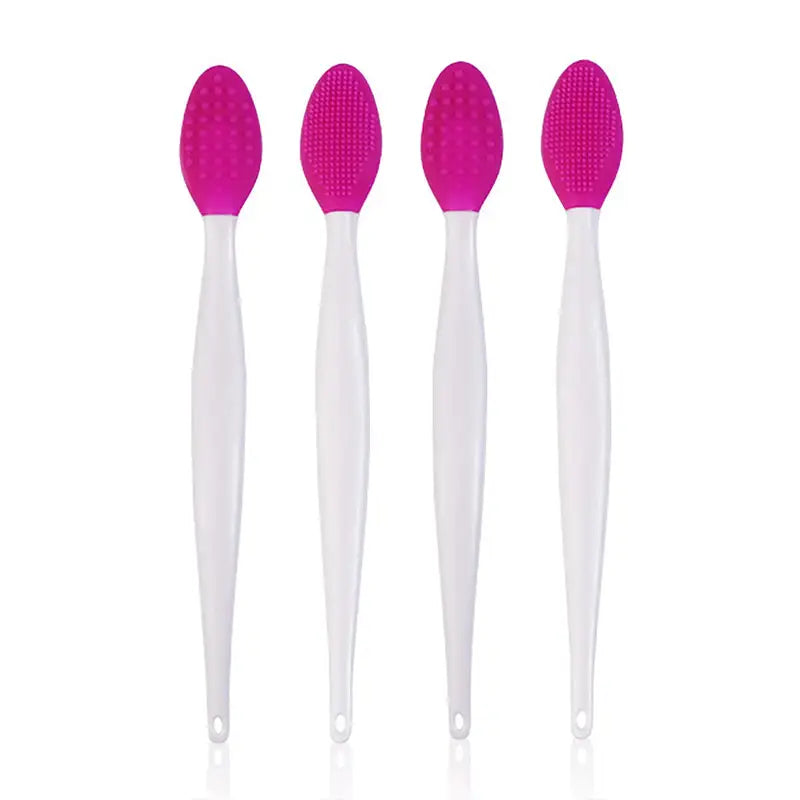 30pcs Silicone Lip Scrub Brush Set Double-Sided Exfoliating Face & Lip Cleaning Tool