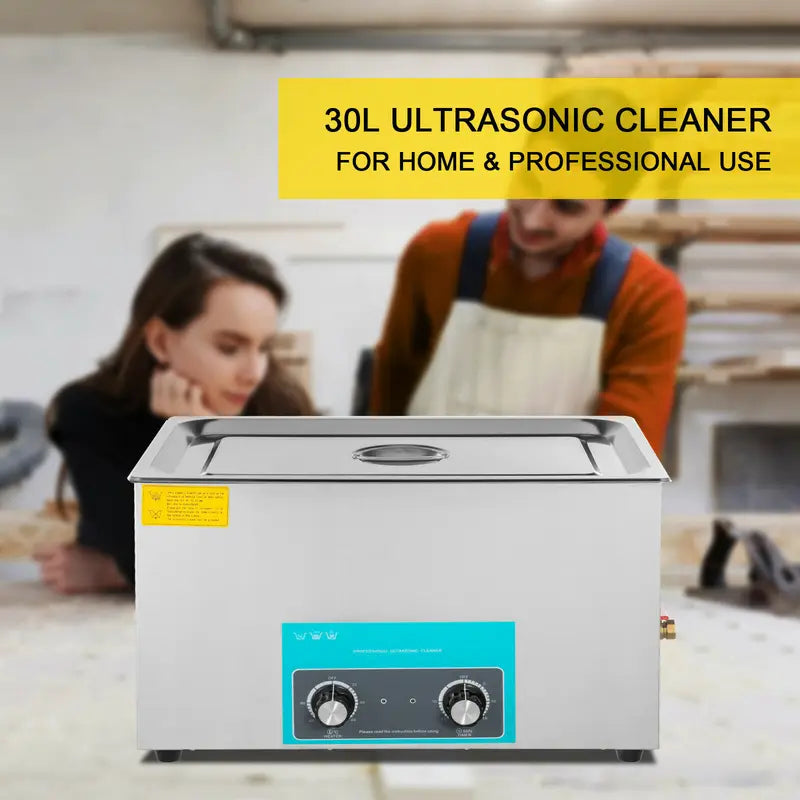 Electric Ultrasonic Cleaner 3L-30L Portable Washing Machine for Home & Office
