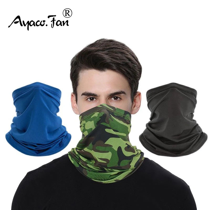 Unisex Outdoor Sun Protection Neck Gaiter Face Mask Headwear Adjustable