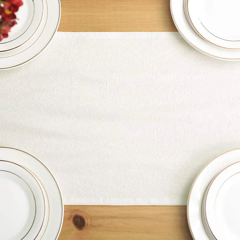 Elegant Cotton Table Runner for Weddings Parties and Holiday Decor