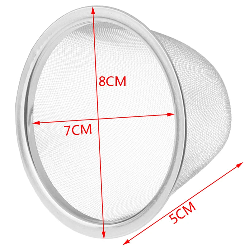 Stainless Steel Tea Strainer Filter Sieve for Leaf Tea & Spices - 2 Sizes