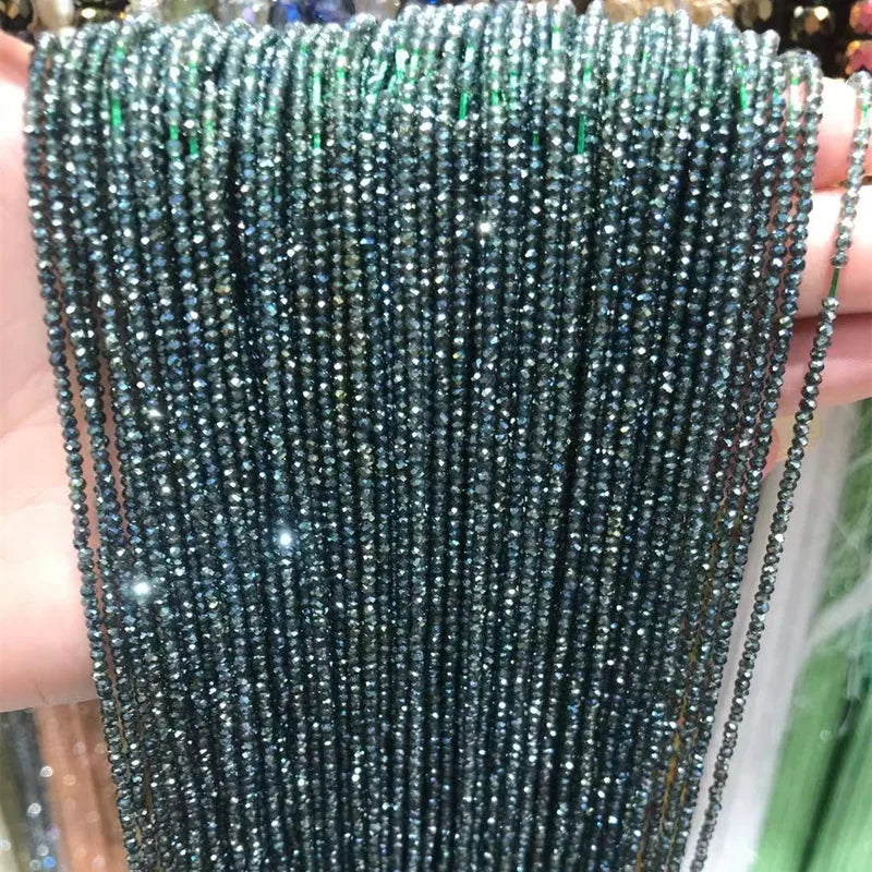 220pcs 1x2mm AB Color Crystal Glass Beads for Jewelry Making - Spacer Seed Beads