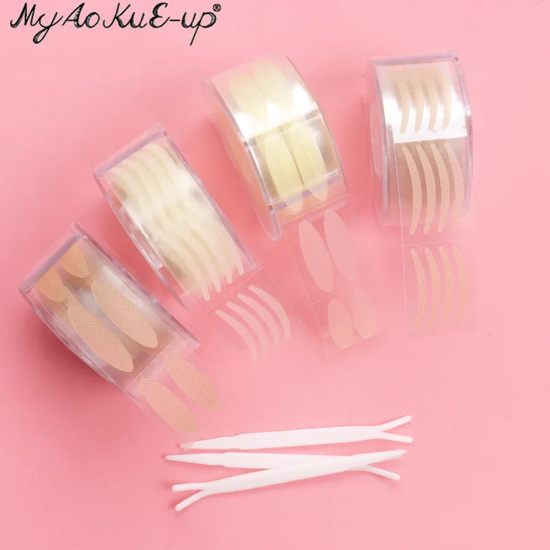 600Pcs Double Fold Eyelid Tape Stickers - Invisible Self-Adhesive Makeup Tool