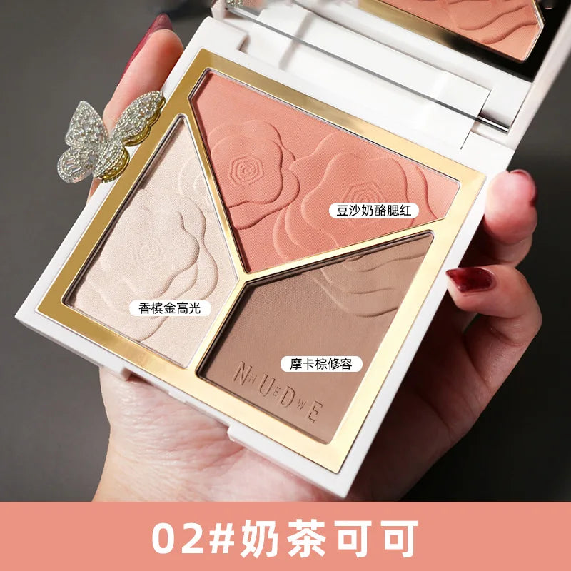 3D Face Bronzer Highlighter Stick Cream Contour Makeup - Multiple Colors