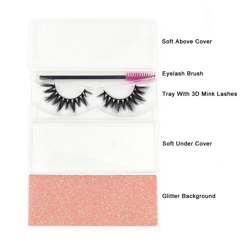 Bulk False Eyelashes Set - 3D Mink Lashes for Dramatic Volume & Length