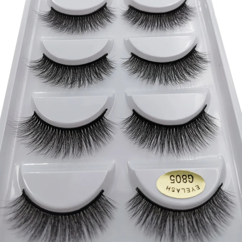 Dramatic 3D Mink False Eyelashes - Soft Fluffy Natural Long Lash Sets