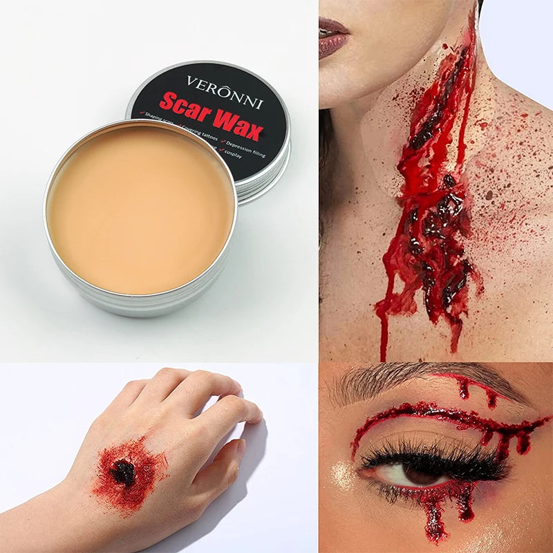 Scar Wax Special Effects Makeup Wound Skin Body Face Halloween Fake Nose Stage Body Paint