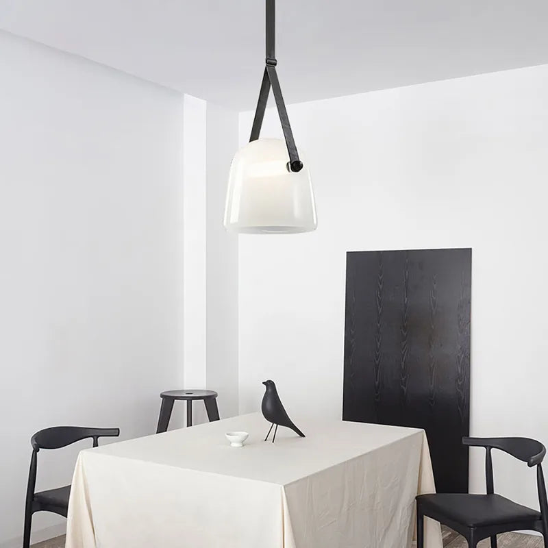 Modern Glass LED Pendant Light for Living Room & Bedroom - Indoor Decorative Lighting