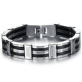 Men's Stainless Steel Rope Chain Bracelet 210mm Stylish Jewelry