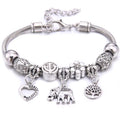 Colorful Crystal Charm Bracelet for Women DIY Beaded Jewelry Gift