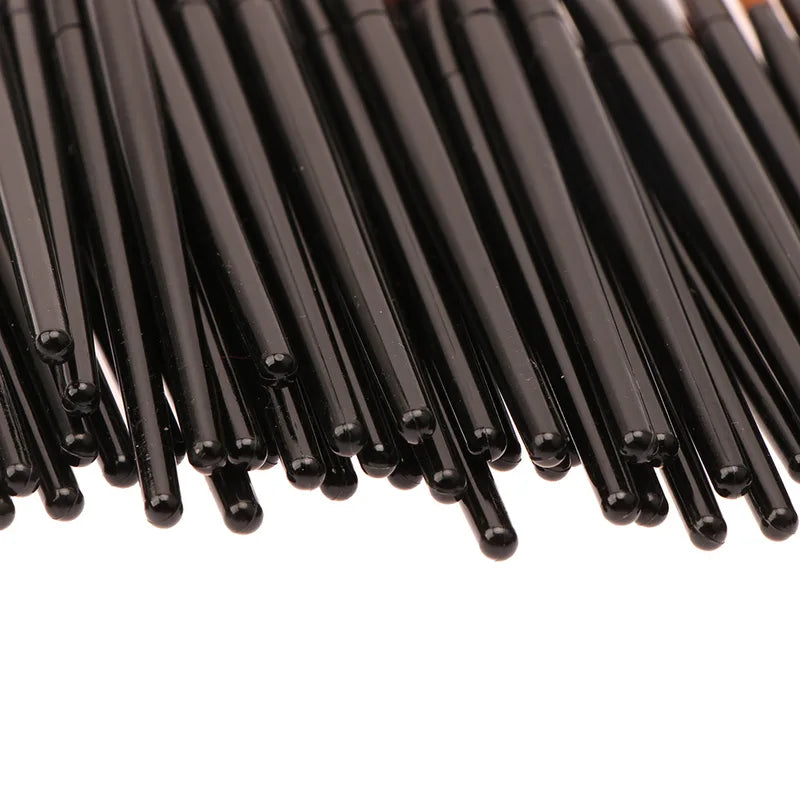 50/100pcs Makeup Brush Set - Eyebrow, Eyeshadow, Mascara & Blending Brushes