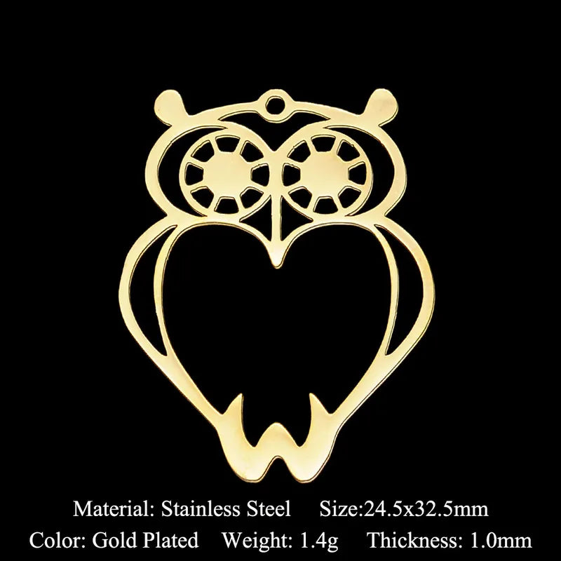 10pcs Geometric Stainless Steel Earring Charms for DIY Jewelry Making