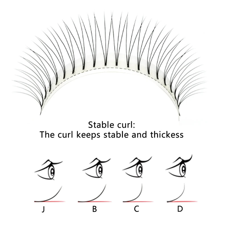 3D Mink Hair False Eyelashes Long Natural Eye Lashes Fans - Handmade, Soft & Lightweight