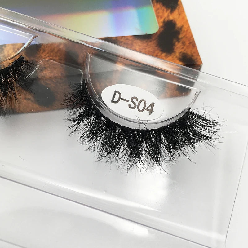 3D Mink Lashes Fluffy Handmade Reusable Short Natural Eyelashes for Makeup