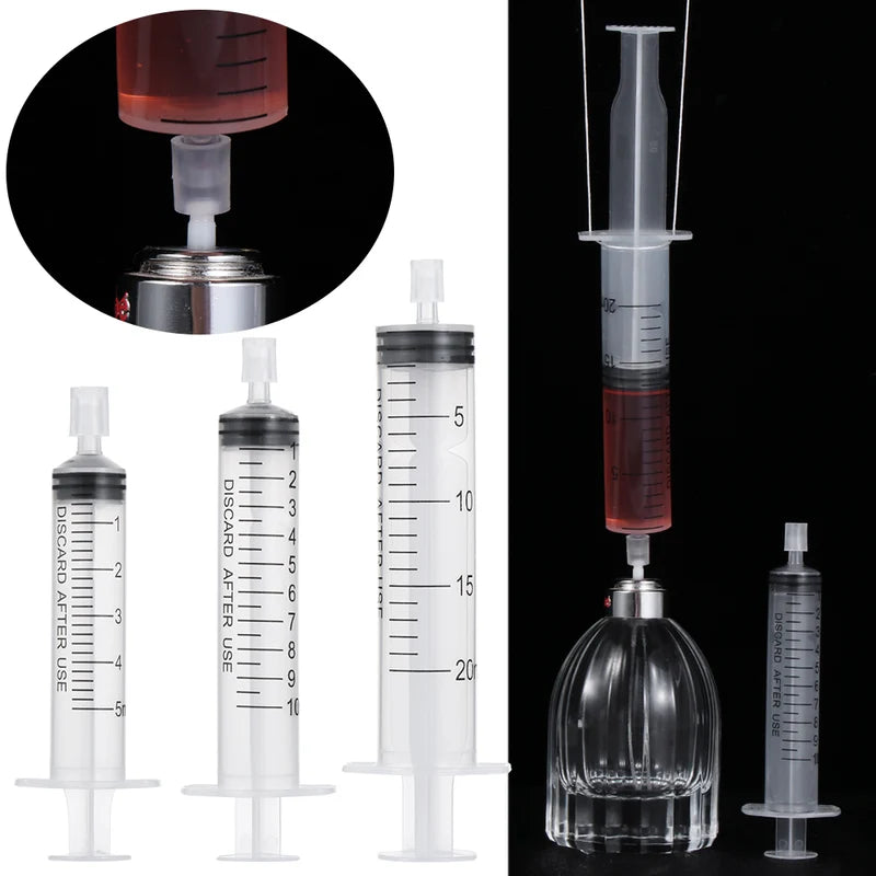Plastic Perfume Dispenser Spray Bottle with Injection Pump - 10ml, 12ml, 20ml, 40ml, 60ml Variants