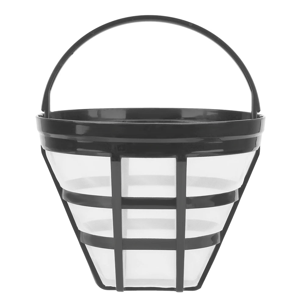 Reusable Coffee Machine Mesh Filter Basket for Most Coffee Makers - Black