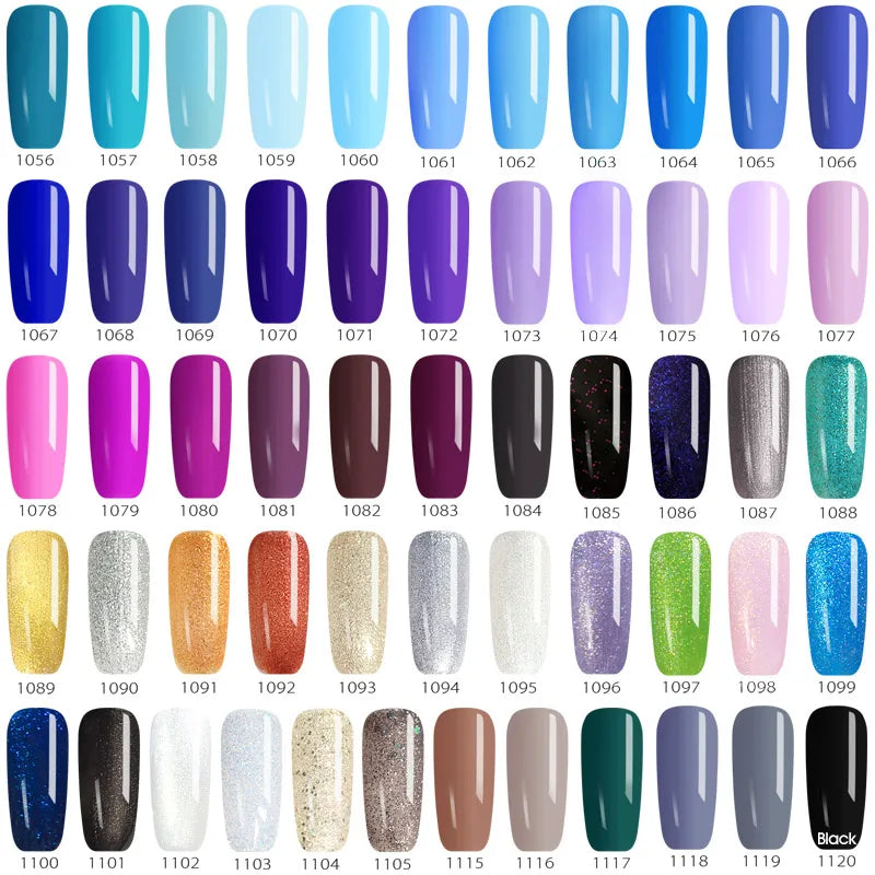 Long-Lasting Gel Nail Polish Set - 111 Colors UV & LED Cure 12ml