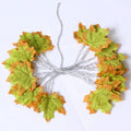 Artificial Maple Leaf LED String Lights for Holiday and Party Decorations