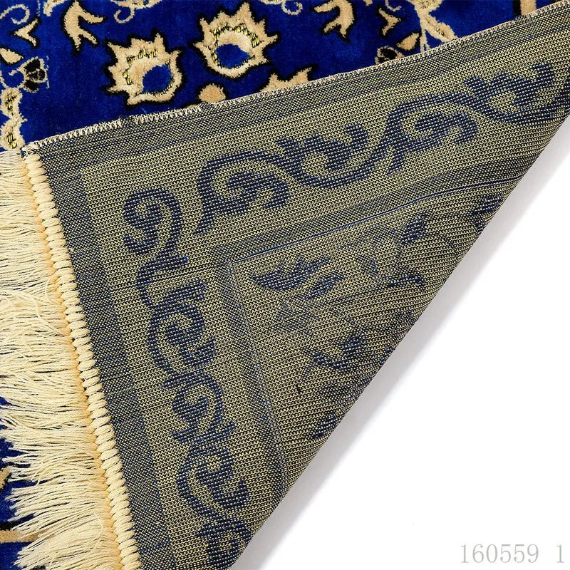 Lightweight Decorative Prayer Mat with Tassels for Home & Mosque Use