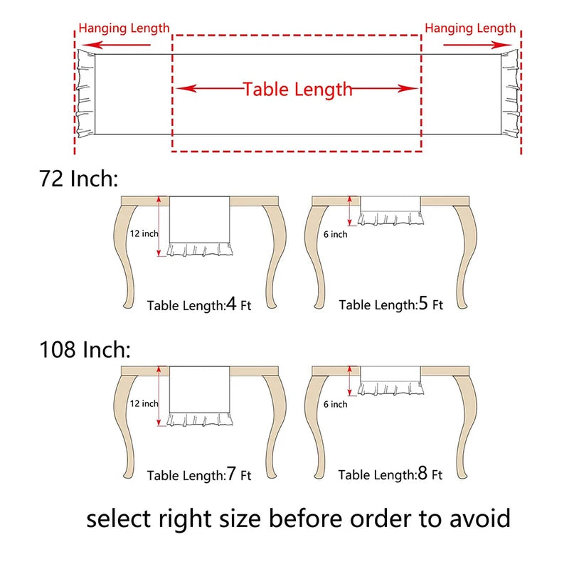 Elegant Cotton Table Runner for Weddings Parties and Holiday Decor