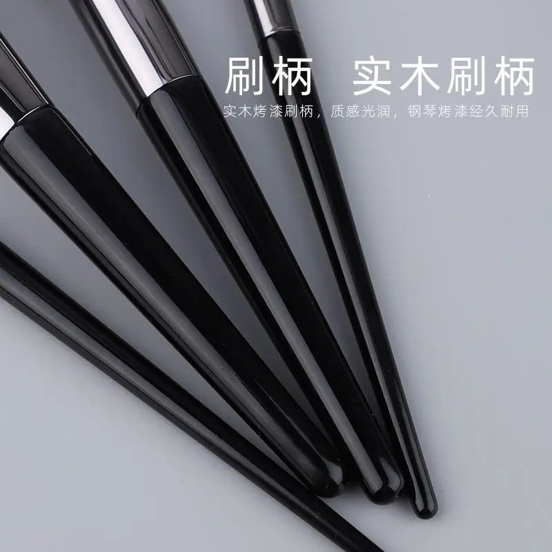 Angled Makeup Brush for Foundation & Face Contouring - Multiple Handle Colors