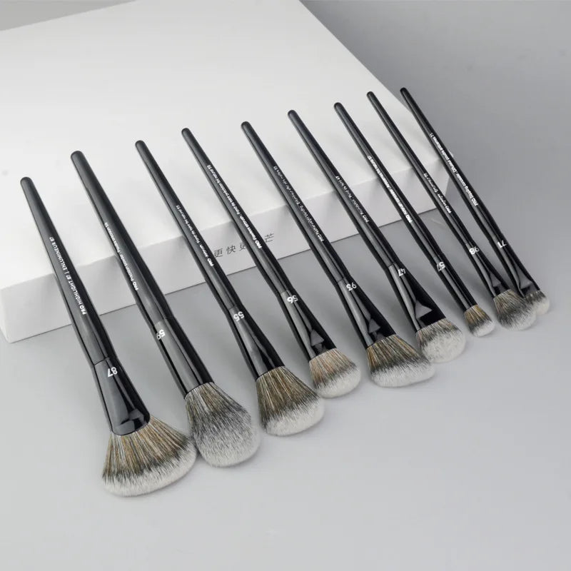 Makeup Brush Set for Face and Eye Contouring - Ultra Soft Tapered Blender, Highlight, Brow & Eye Shadow Tools