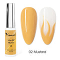 Nail Art Gel Kit with Glitter Colors - 8ml French & DIY Painting Gel for Manicure