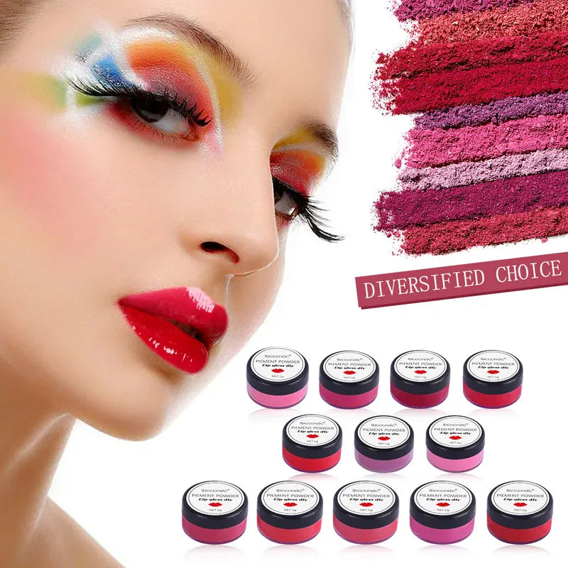 Mica Powder for Lip Gloss DIY Crafts Epoxy Resin Soap Slime - 65 Colors