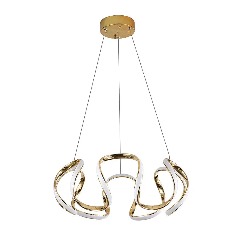 Modern LED Pendant Light Nordic Chandelier for Living Room Kitchen Bedroom Gold Black White