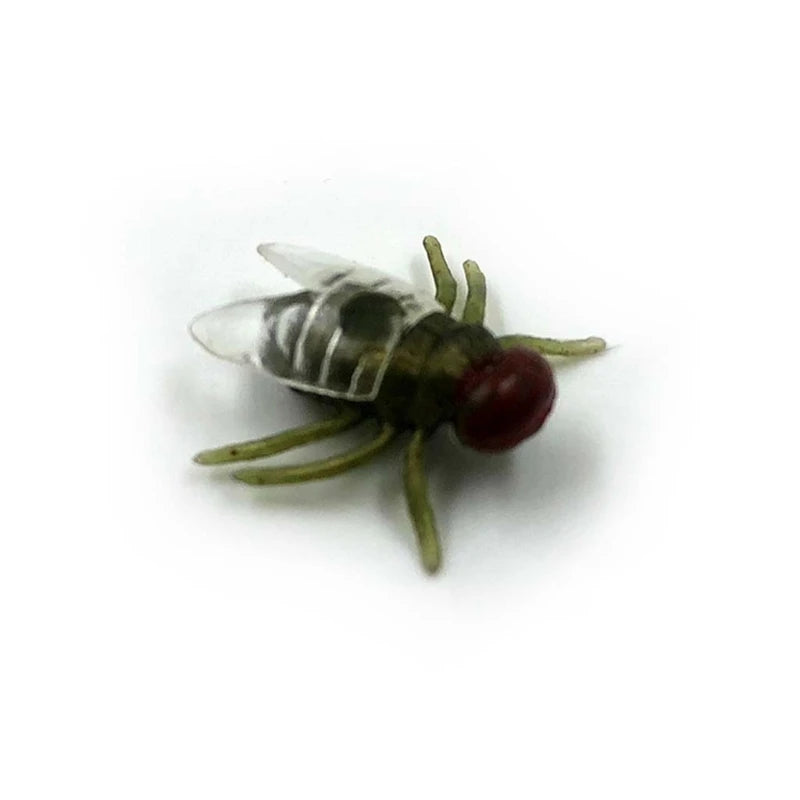 100 Pcs Fake Flies Plastic Insect Prank Toys for Halloween Party Favors