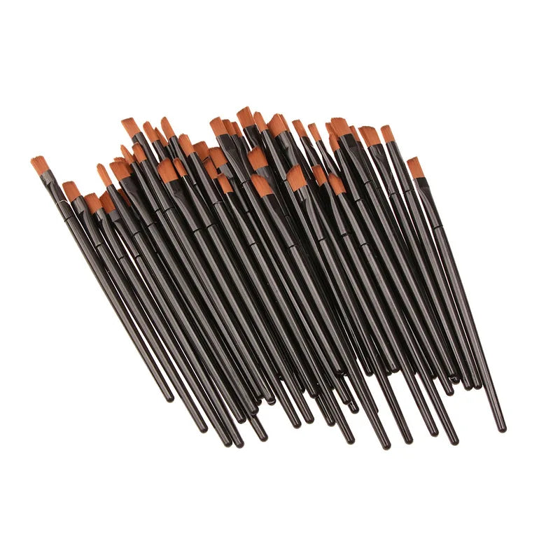 50/100pcs Makeup Brush Set - Eyebrow, Eyeshadow, Mascara & Blending Brushes