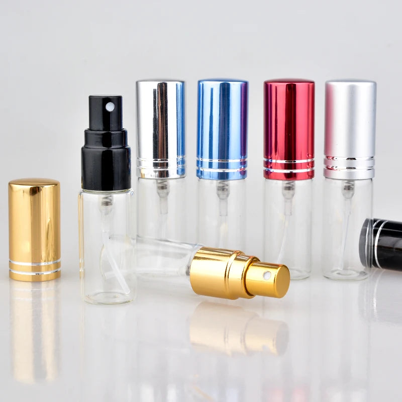 100PCS 5ml Portable Empty Cosmetic Spray Bottles Travel Perfume Containers