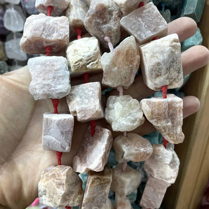 Natural Irregular Raw Stone Beads for DIY Jewelry - Lapis Lazuli Amethyst Citrine Amazonite Crystals